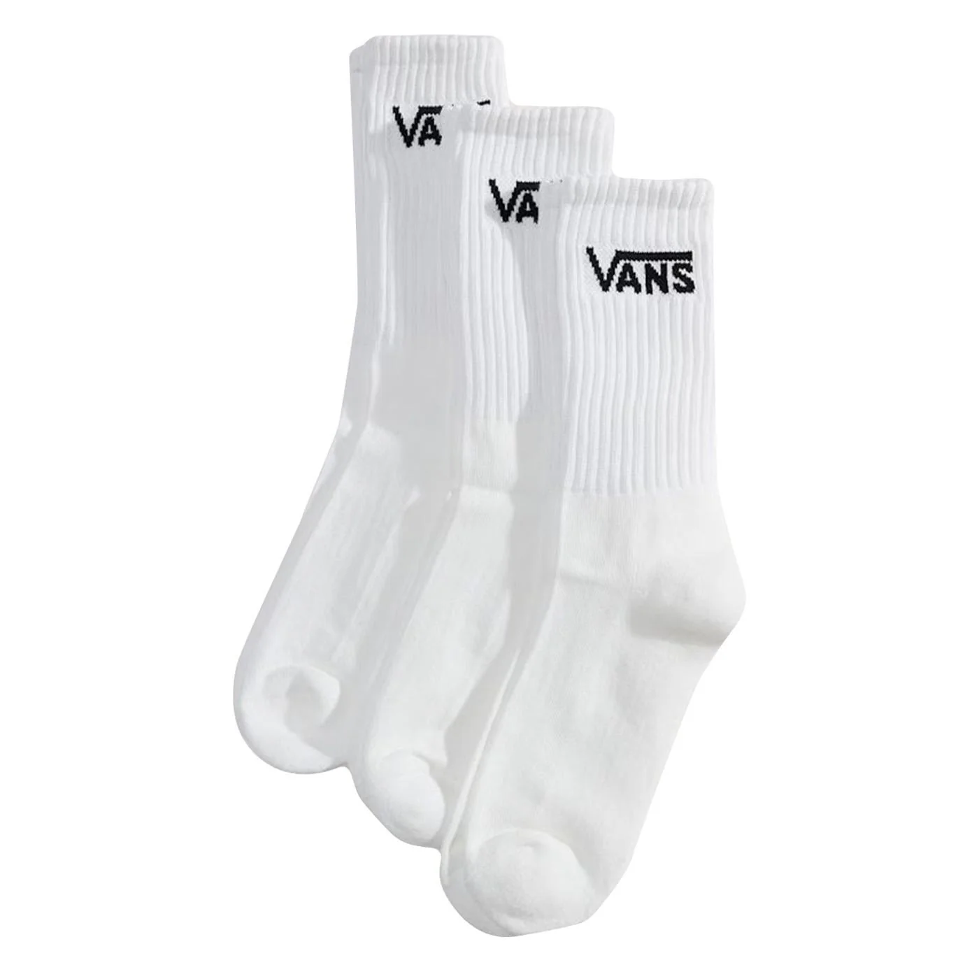 Classic Crew Rox White - Set 3 Paia di Calzini Bianchi ACCESSORI VANS