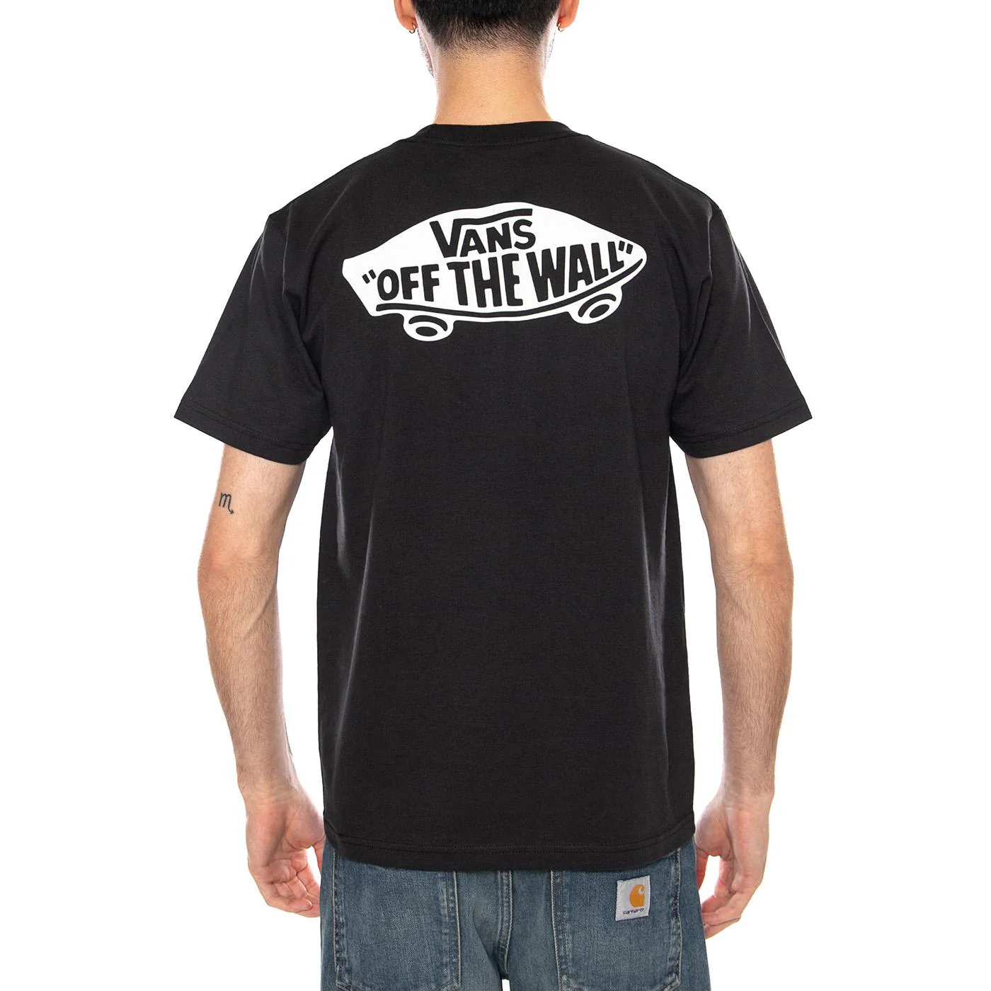DOUBLE STANDARD SS TEE BLACK / WHITE - Maglietta Girocollo Uomo Nera Uomo VANS - Image 3
