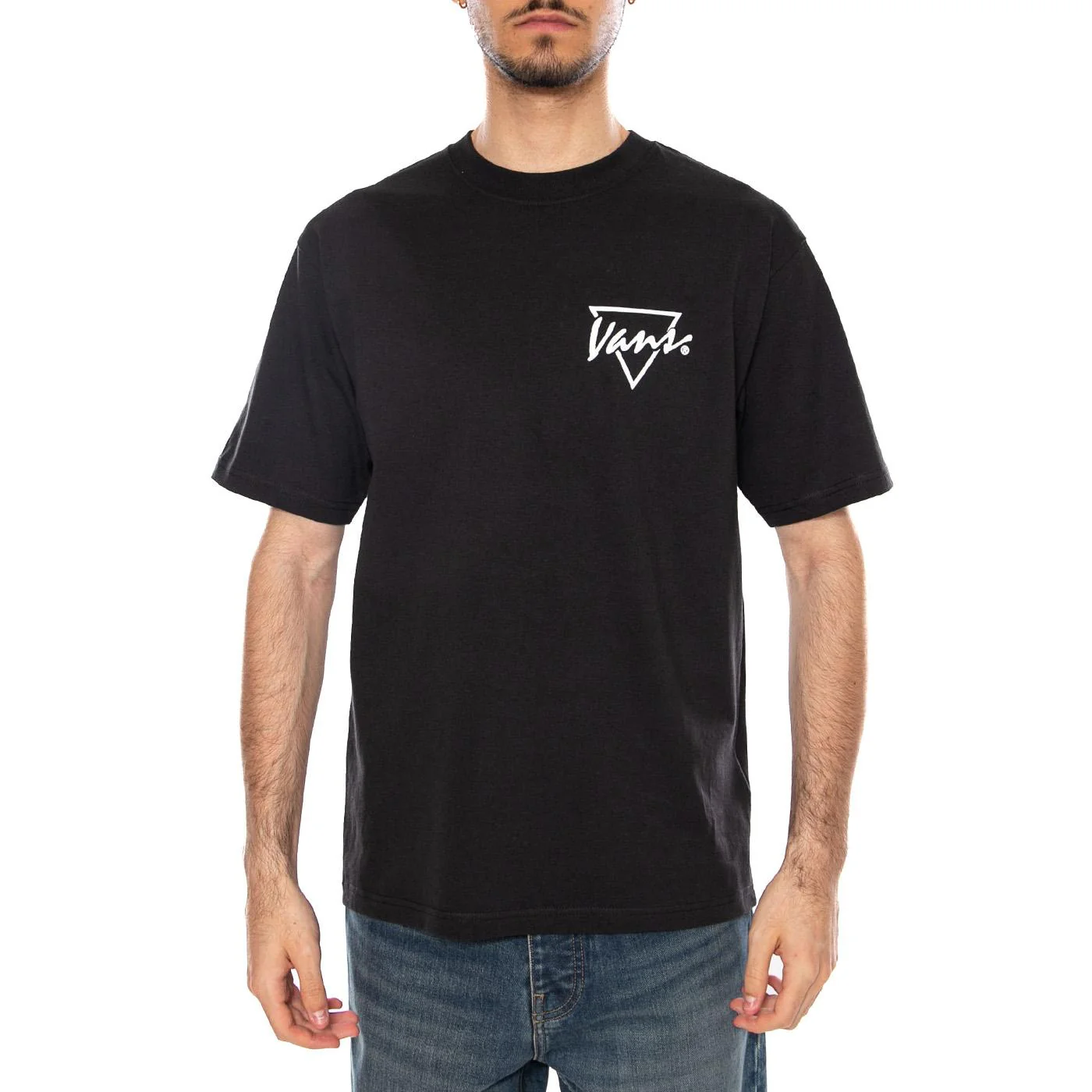 PALM DRIVE SS TEE - Maglietta Girocollo Uomo Nera Uomo VANS - Image 2