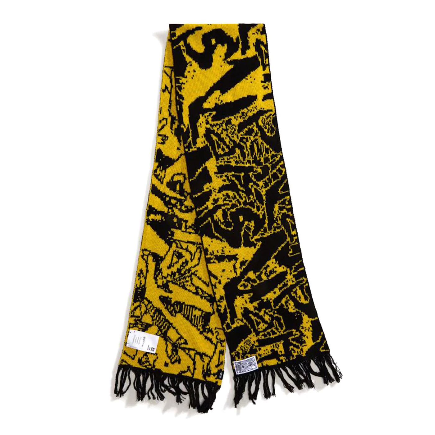 Raw Instinct Scarf Black / Yellow -- Sciarpa Nero / Giallo  Uomo VANS