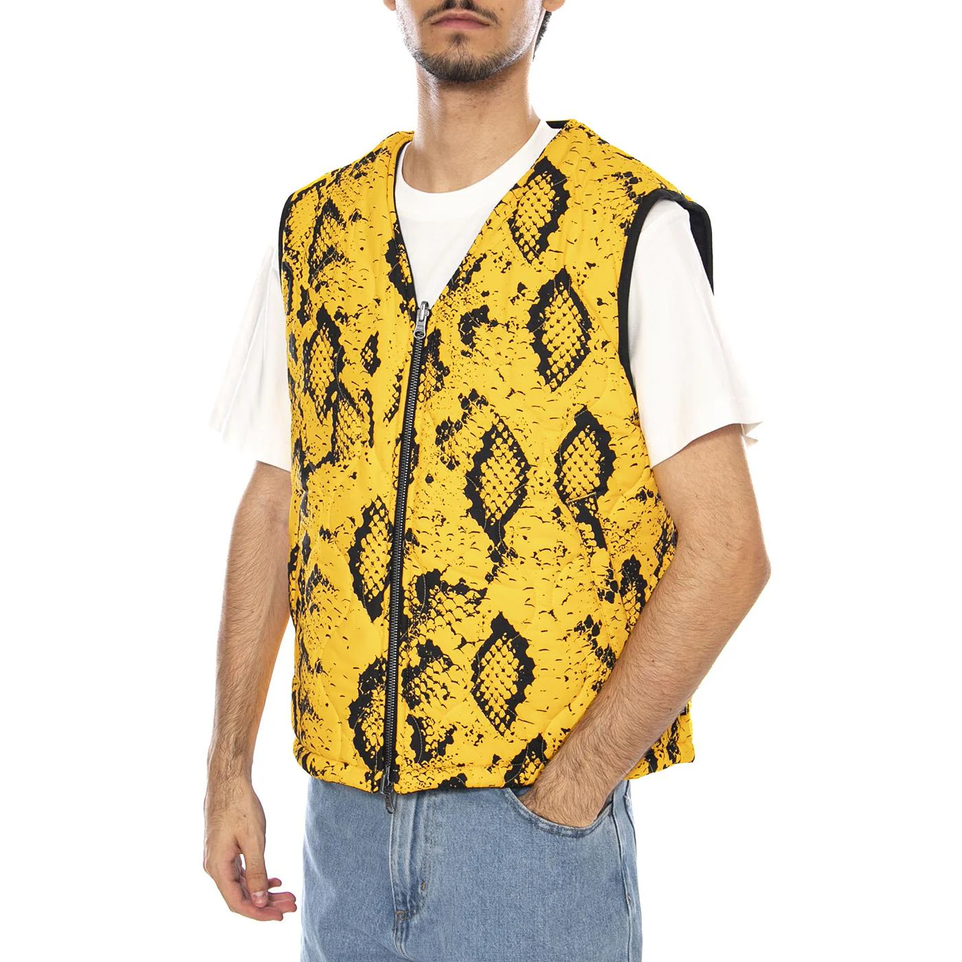 Raw Instinct Vest - Giacca Smanicata Uomo Nera / Multicolore  Uomo VANS - Image 4
