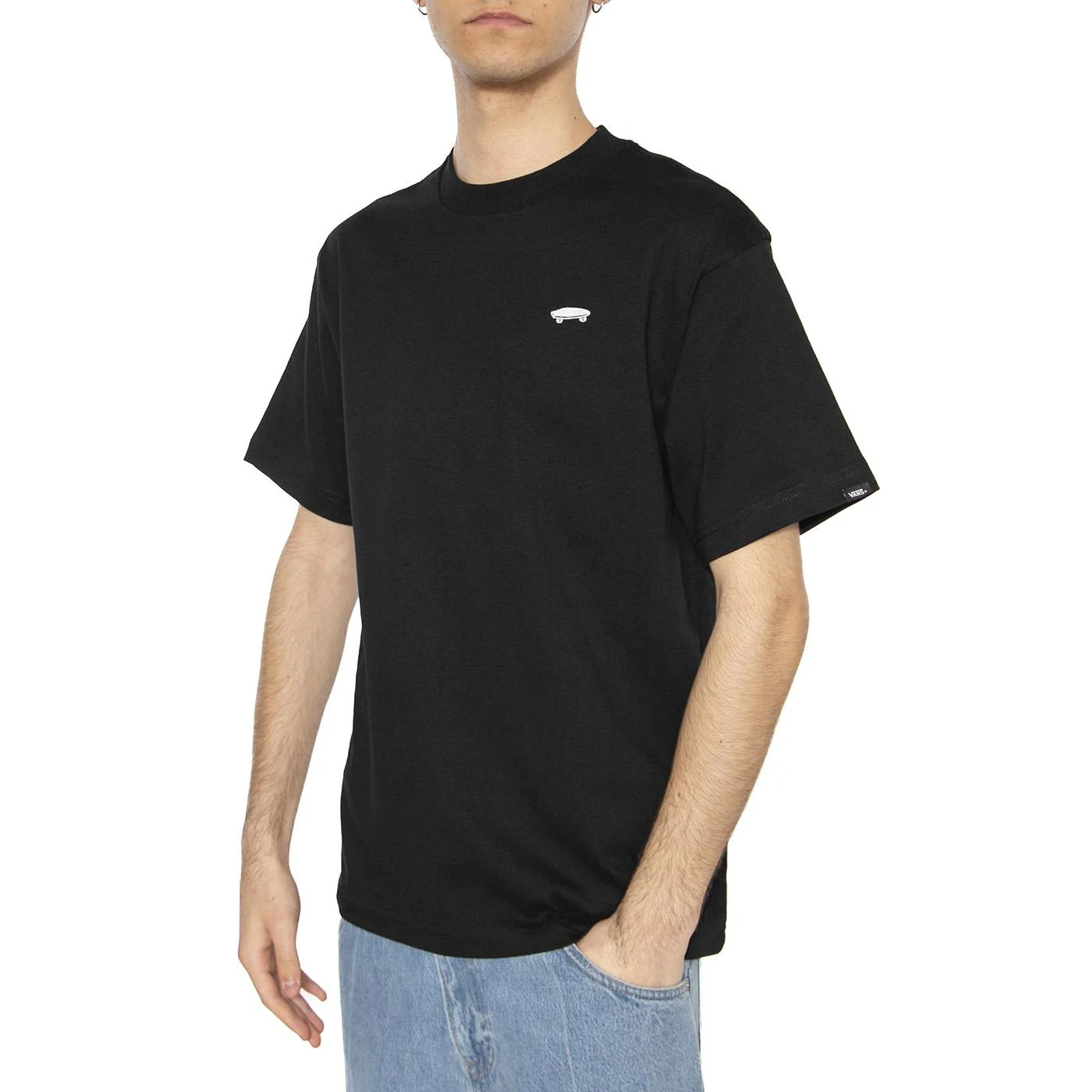 Salton Loose SS Black - Maglietta Girocollo Uomo Nera Uomo VANS