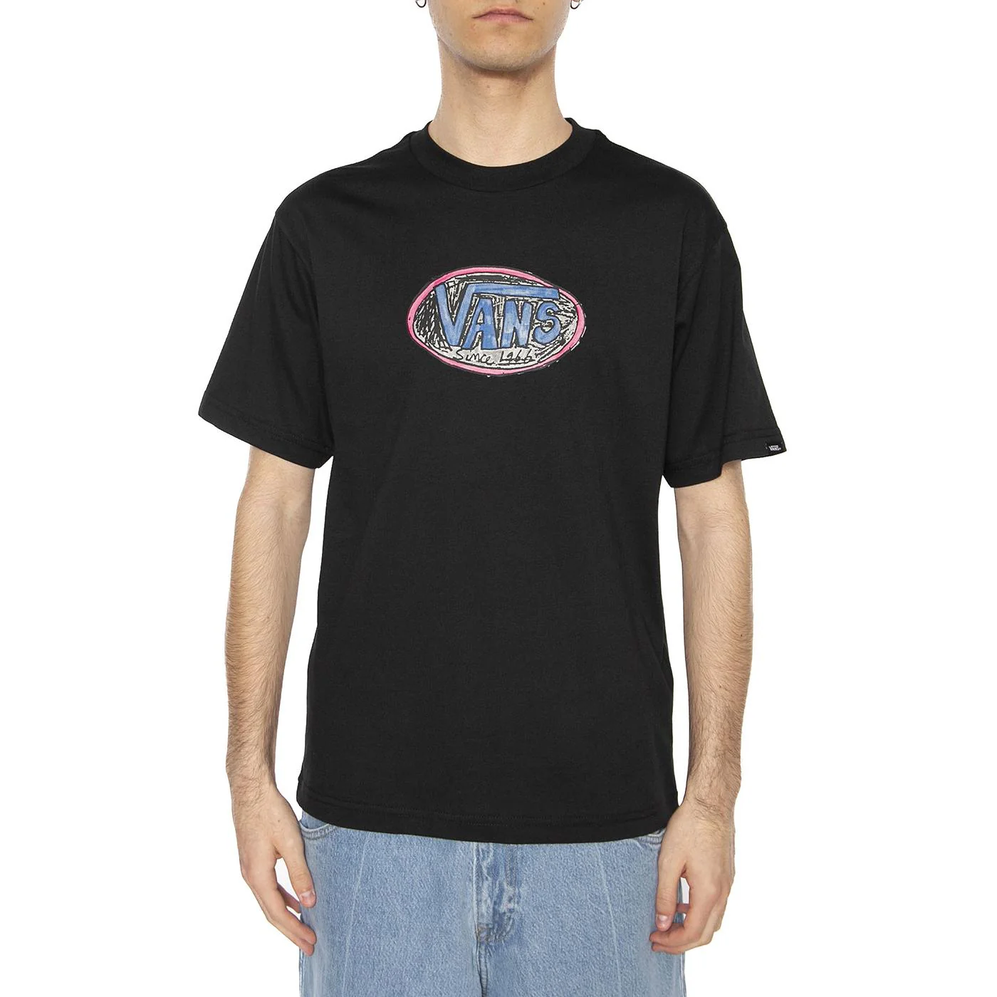 Scribblex SS Black - Maglietta Girocollo Uomo Nera Uomo VANS - Image 2