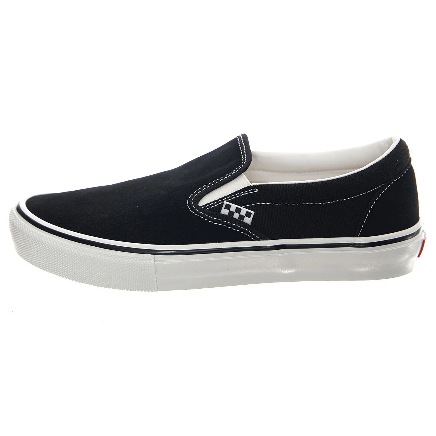 Skate Slip-On Black / White - Scarpe Profilo Basso Uomo Nere Uomo VANS - Image 7