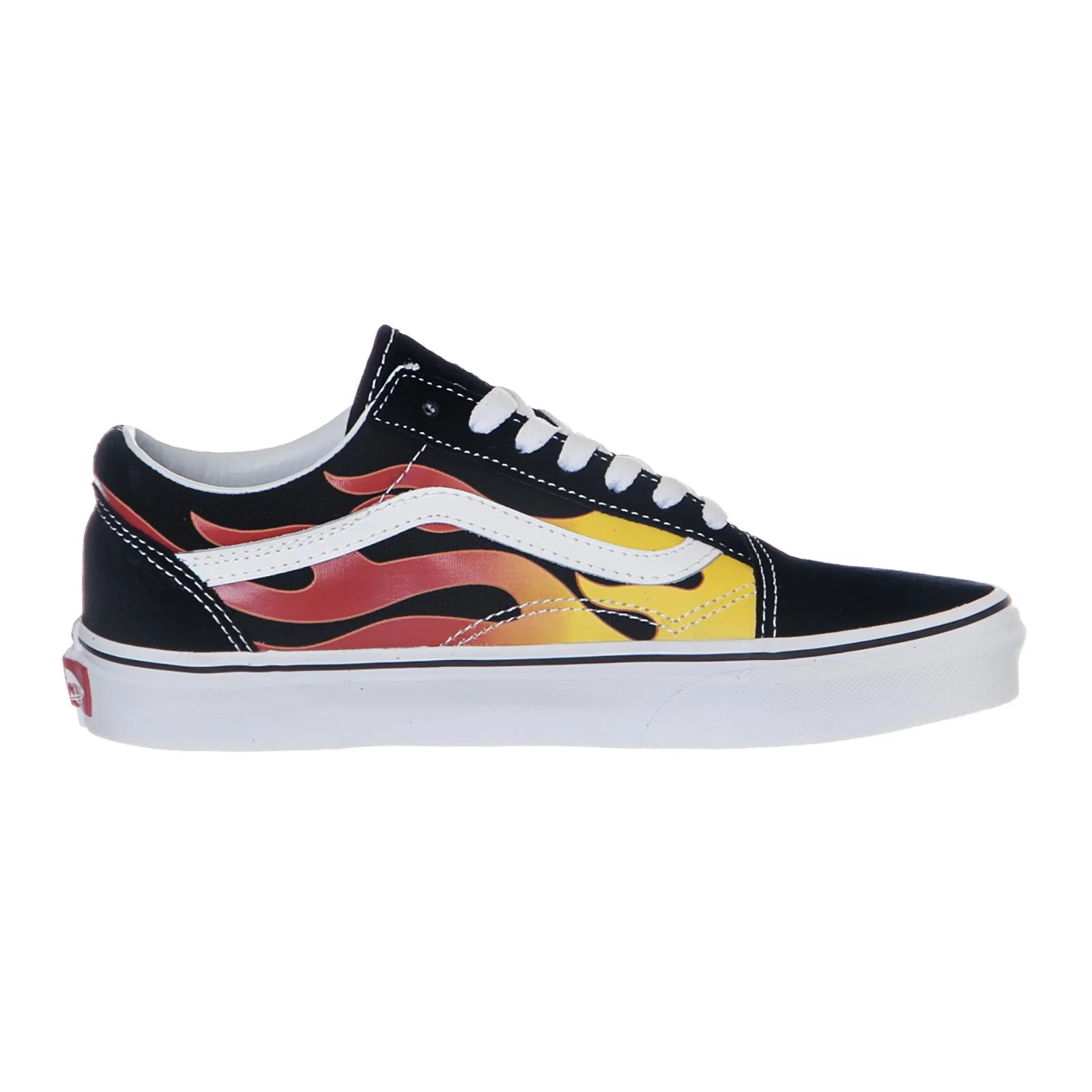 Ua Old Skool - Flame / Black - Scarpe Basse Uomo / Donna Nere Uomo VANS - Image 2