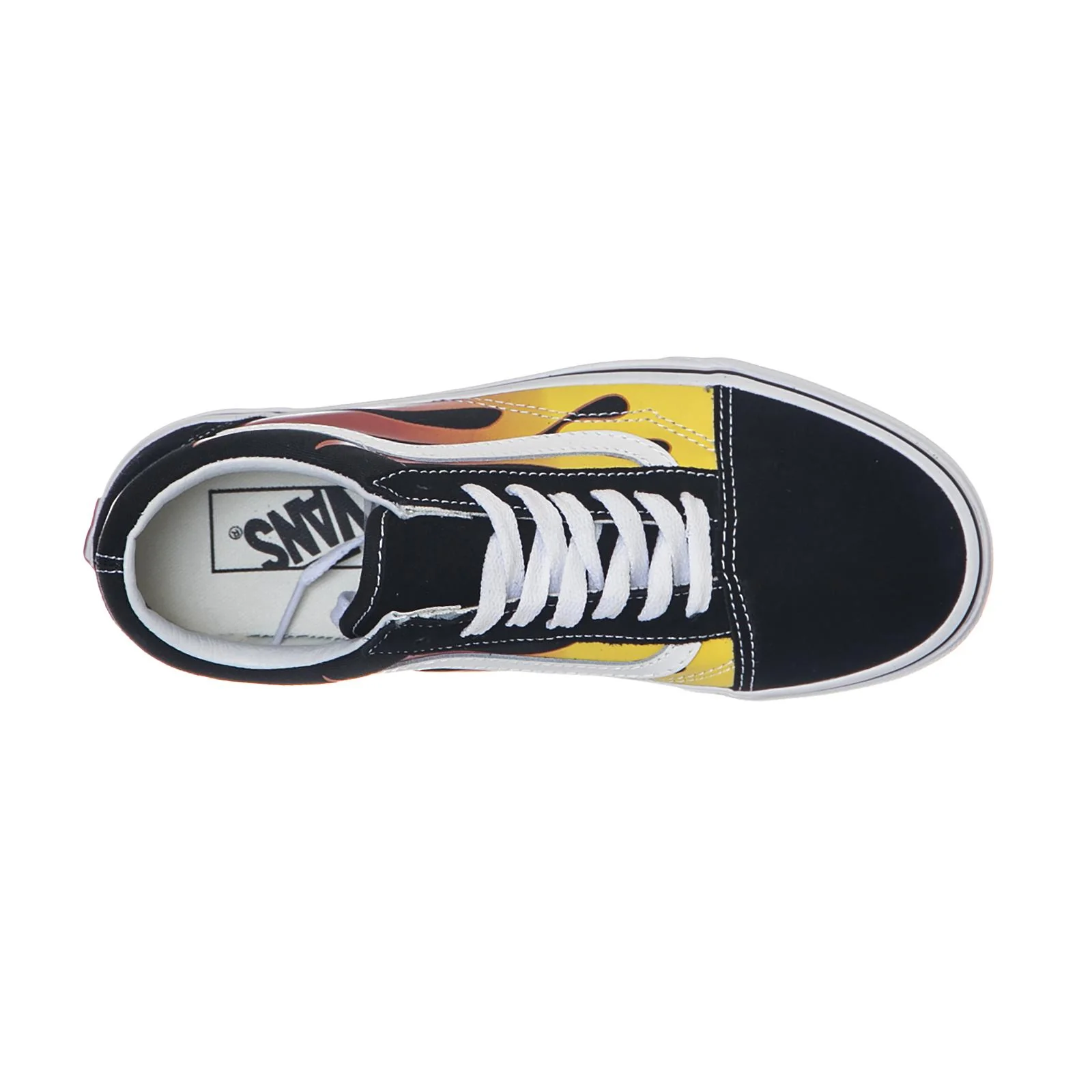 Ua Old Skool - Flame / Black - Scarpe Basse Uomo / Donna Nere Uomo VANS - Image 6