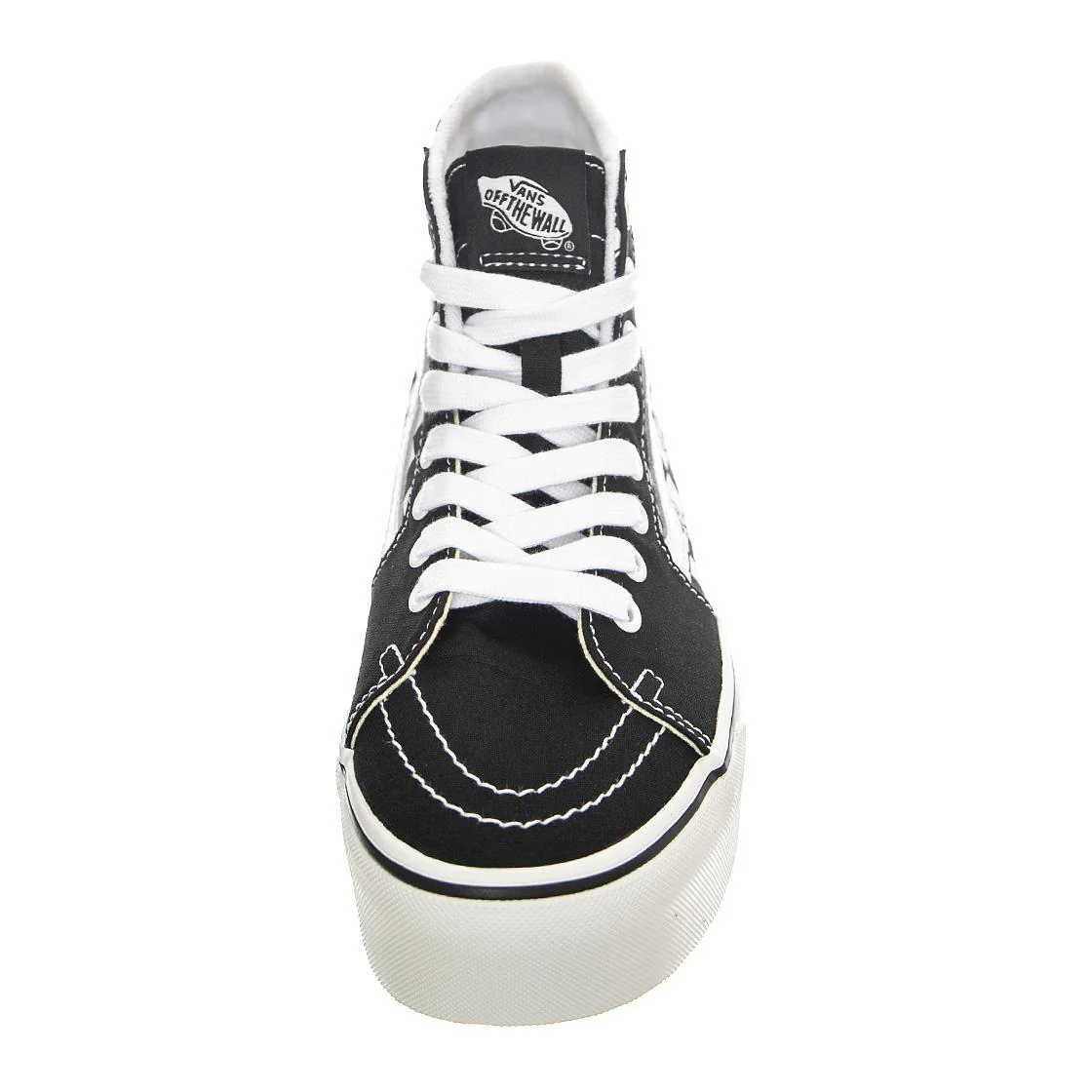 UA SK8-Hi Tapered Stackfo Black / White - Scarpe Stringate Profilo Alto Donna Nere / Checkerboard / Multicolore  Donna VANS - Image 3