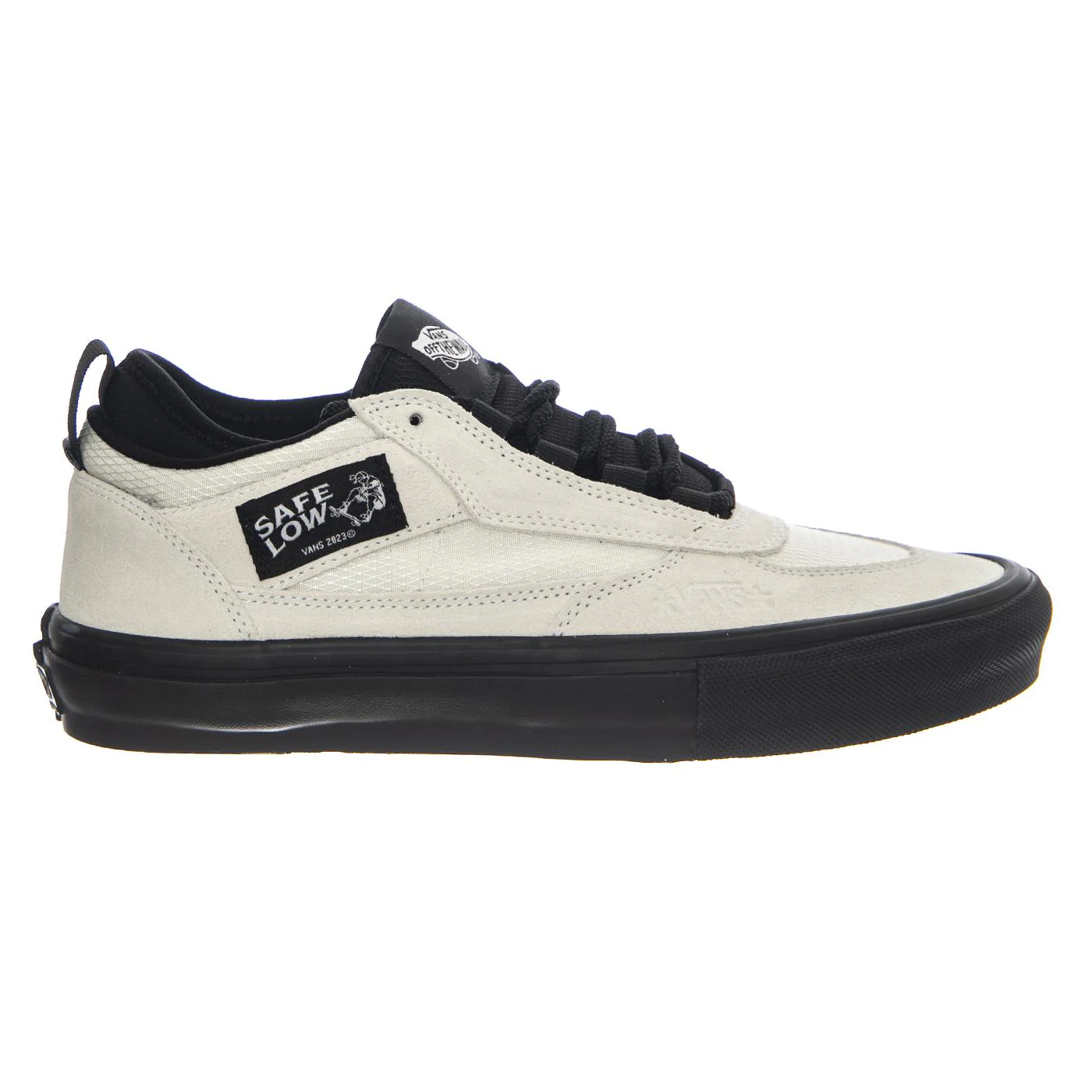Vans Skate Safe Low Atiba Bone White/Black - Scarpe Stringate Uomo Bianche Uomo VANS