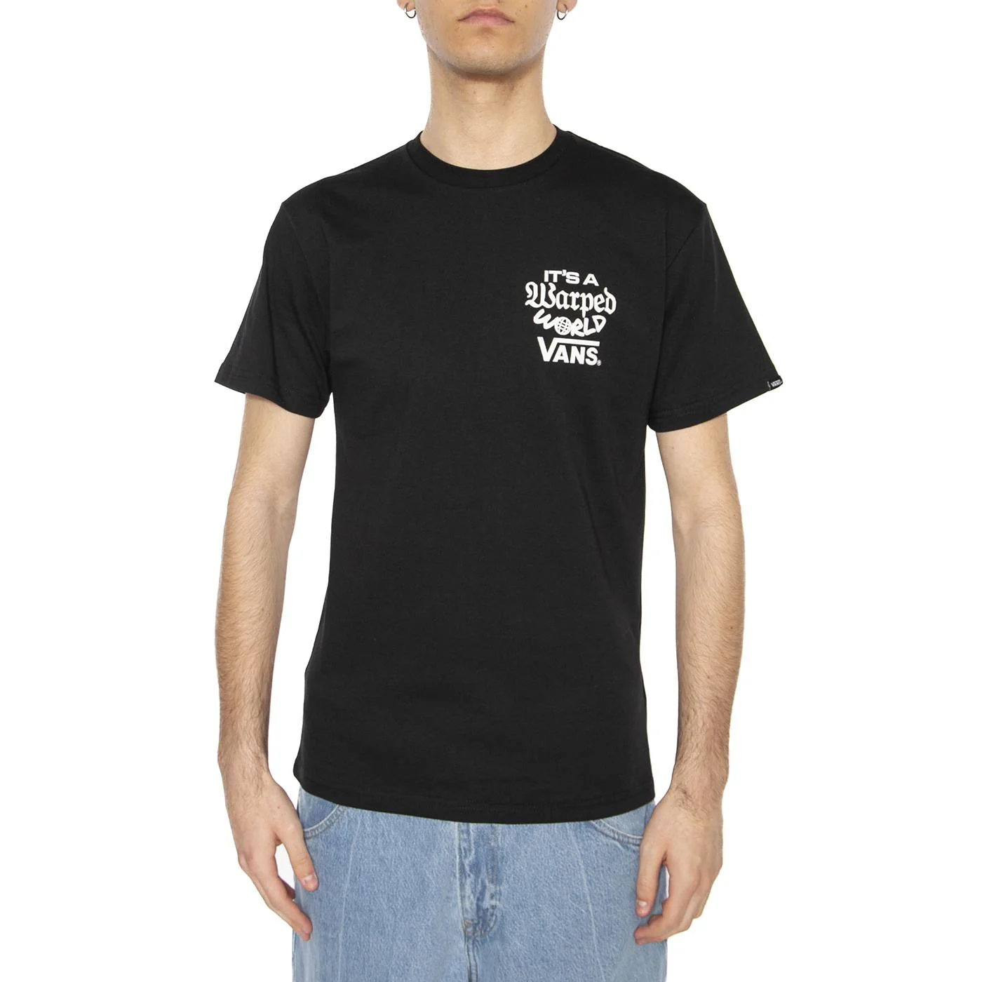 Warped World SS Black - Maglietta Girocollo Uomo Nera  Uomo VANS - Image 2