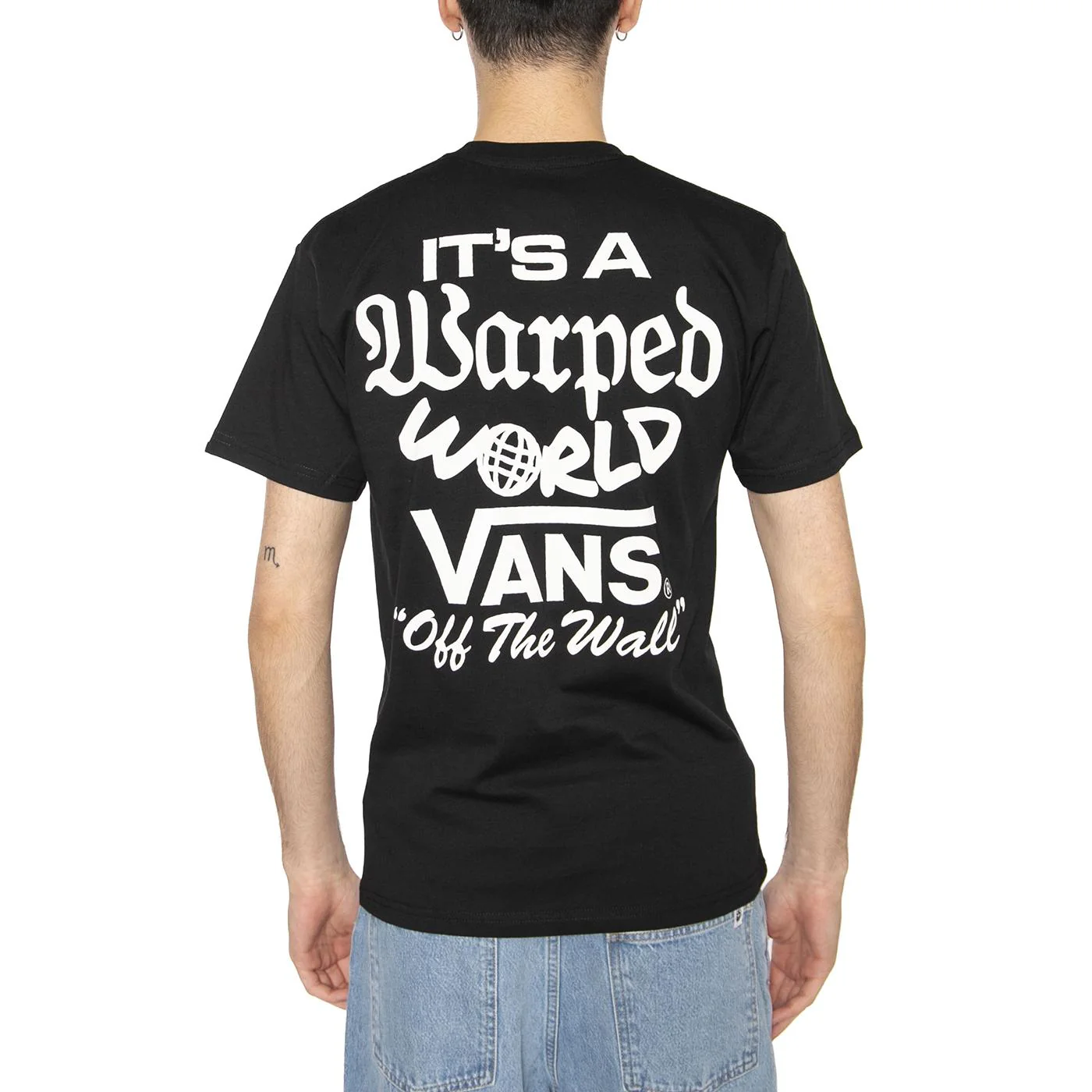 Warped World SS Black - Maglietta Girocollo Uomo Nera  Uomo VANS - Image 3