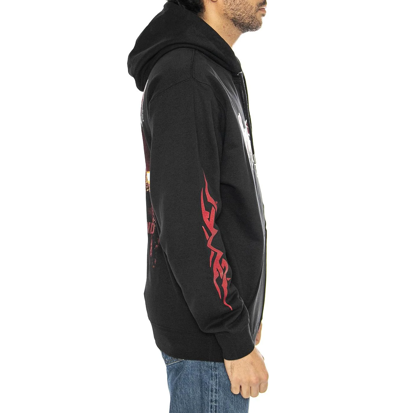 Hoodie Zip Blind Black - Felpa con Cappuccio Uomo Nera  Uomo WASTED PARIS - Image 4
