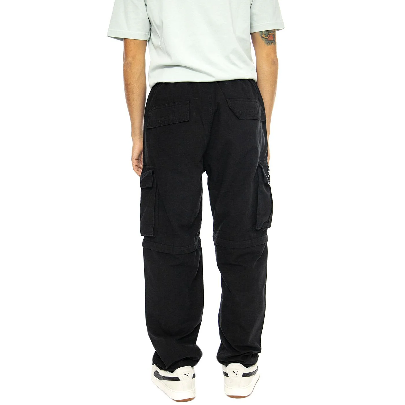 Hunter Pant Boiler Black - Pantaloni Uomo Neri Uomo WASTED PARIS - Image 3