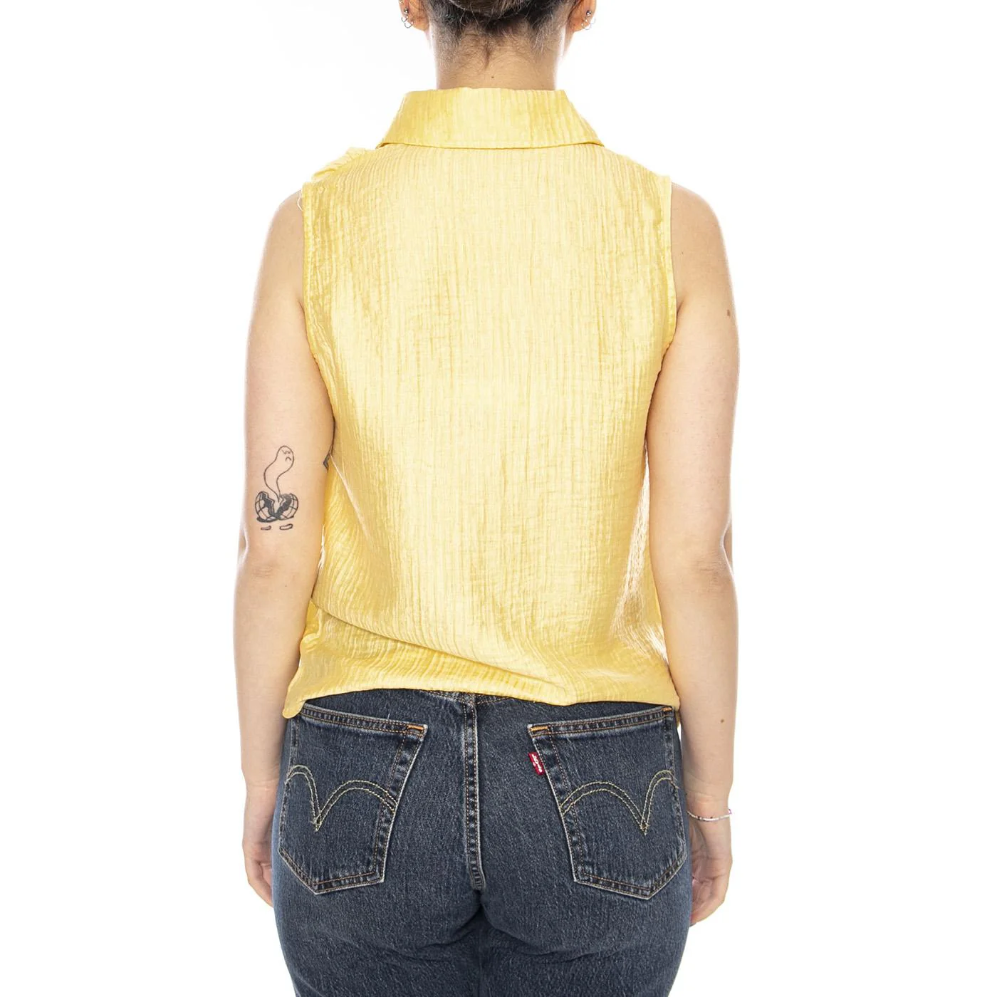 CAMISA CON TEXTURA AMARILLA - Top Donna Giallo Donna WILD PONY - Image 3