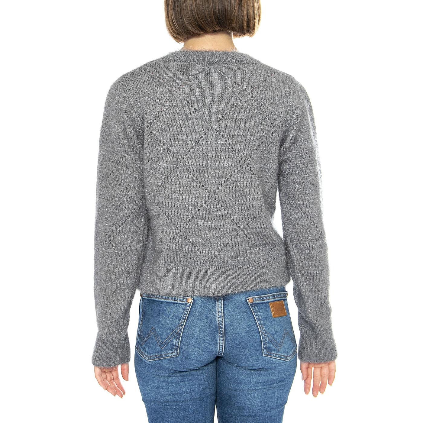 Cárdigan Punto Suave Gris - Cardigan Donna Grigio Donna WILD PONY - Image 3