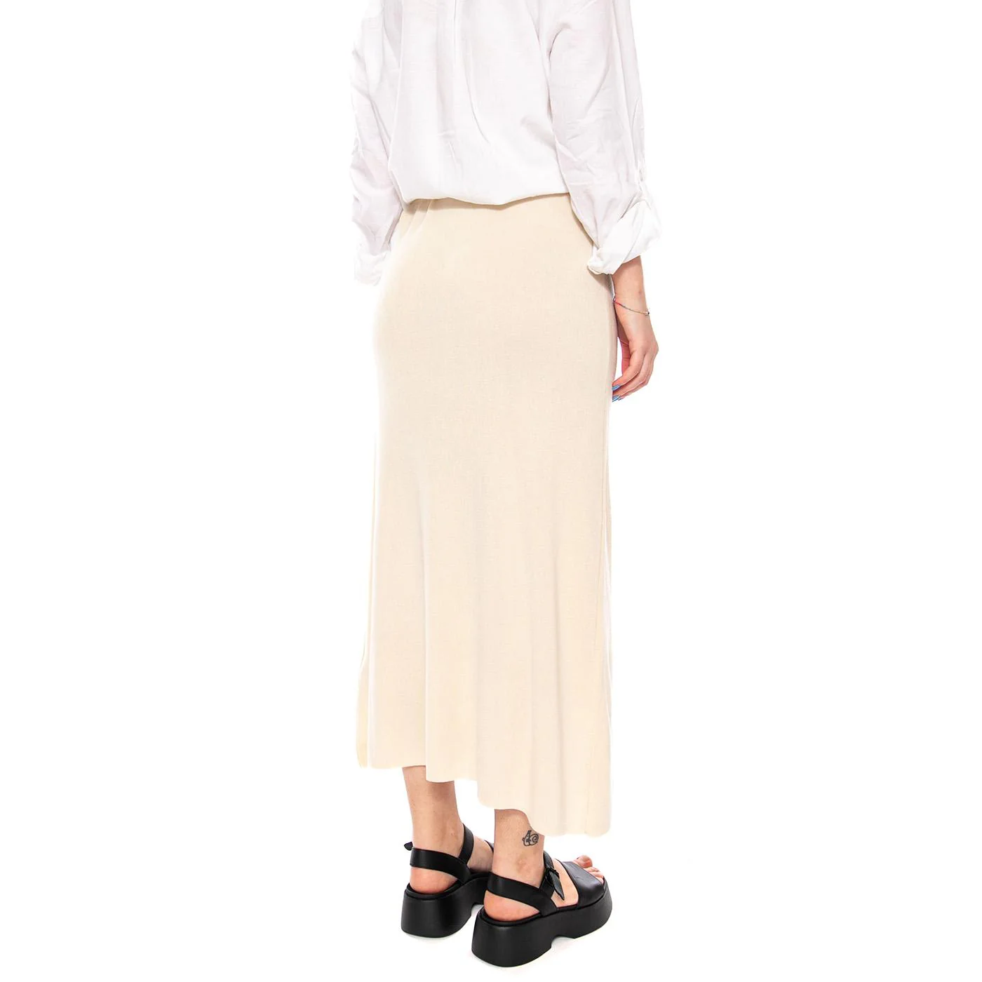 FALDA LARGA BLANCA ECRU - Gonna Lunga Donna Ecrù Donna WILD PONY - Image 3