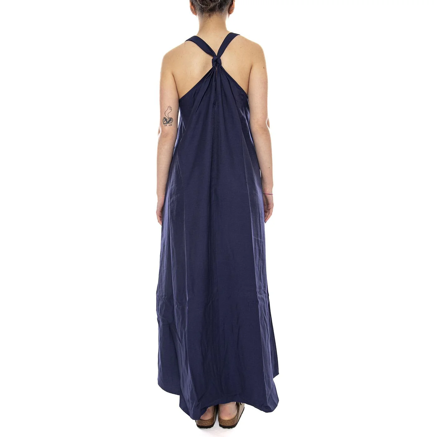 VESTIDO LARGO NAVY BLUE - Vestito Donna Lungo Blu Scuro Donna WILD PONY - Image 3