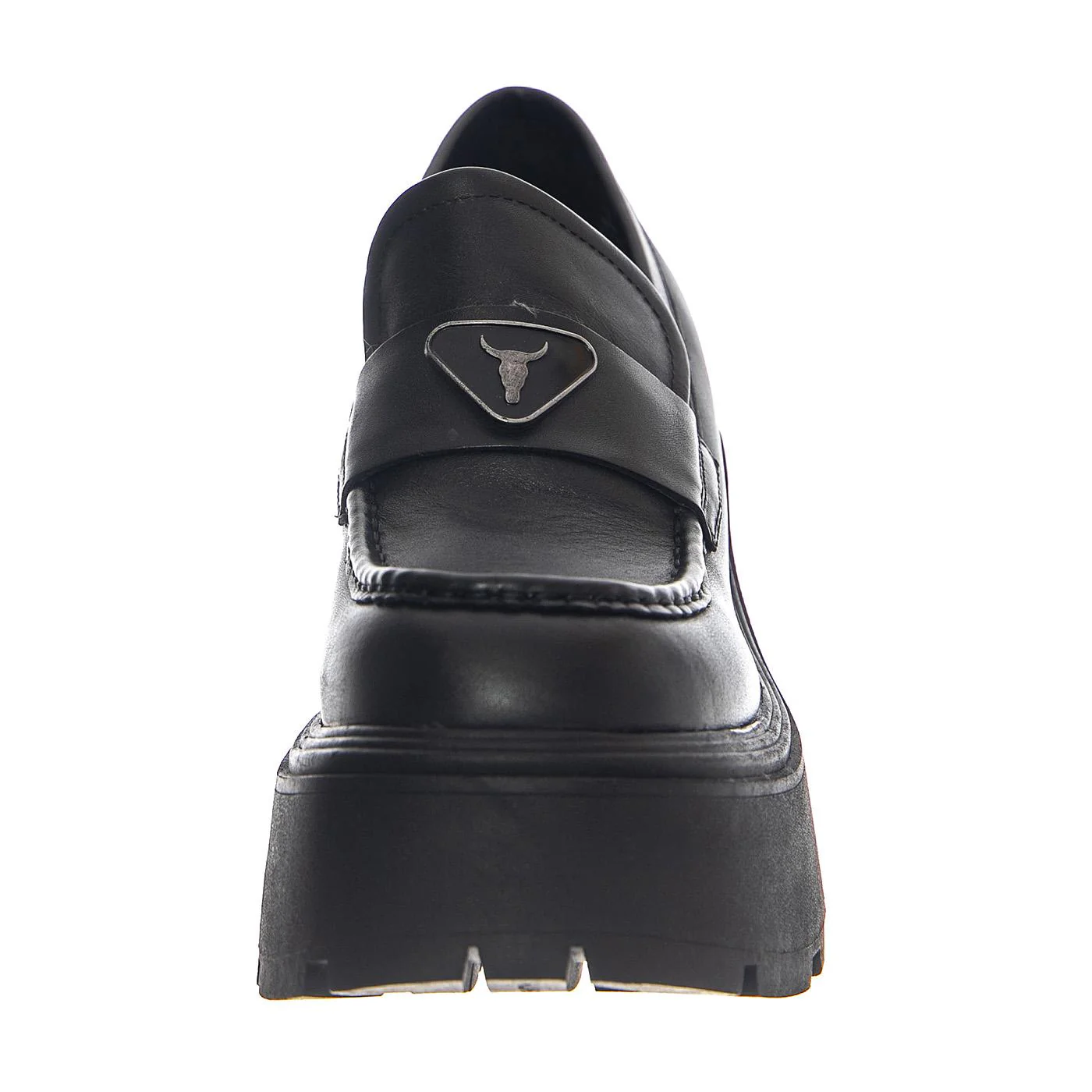 Spoiled Black Leather - Moccasini Donna Neri  Donna WINDSOR SMITH - Image 3