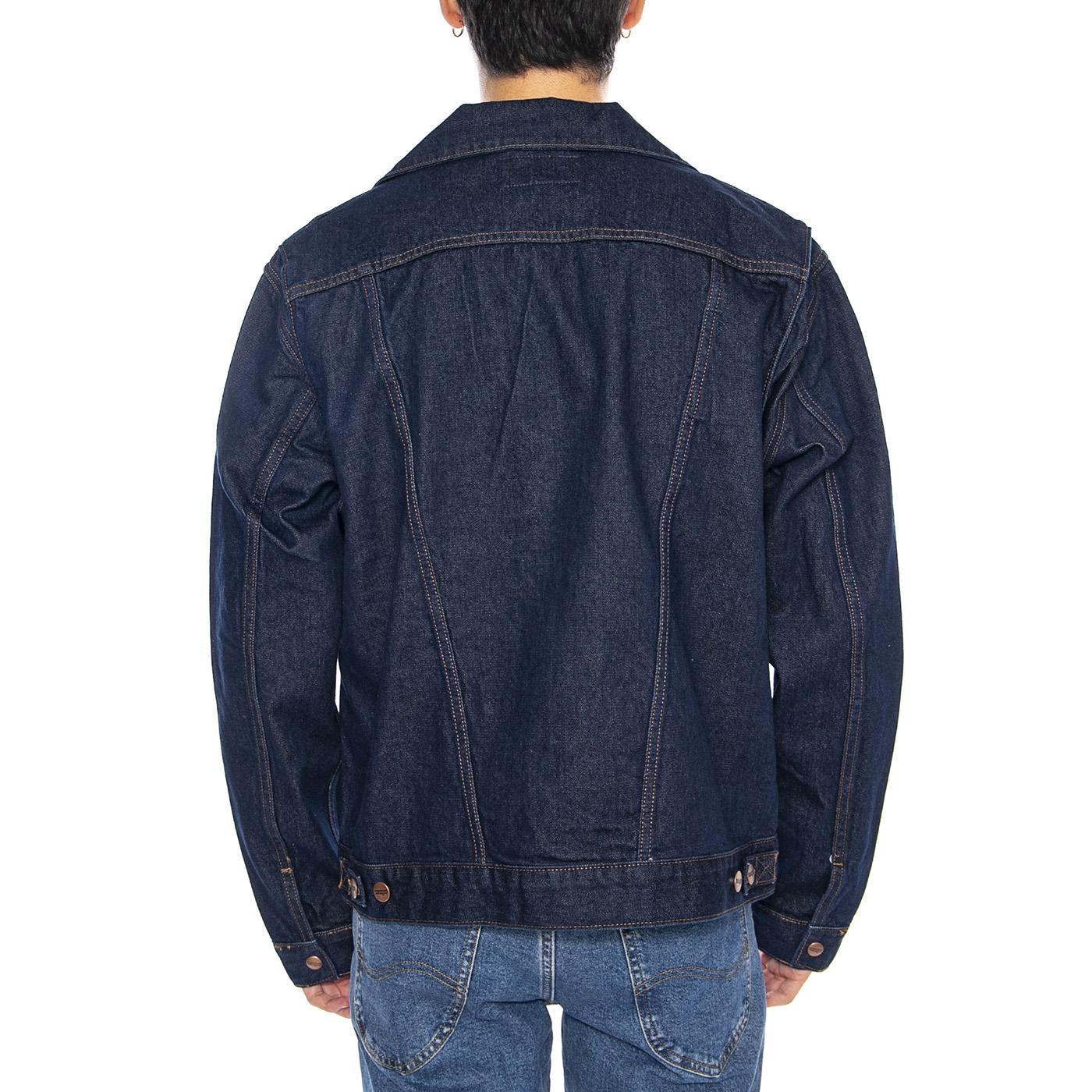 124MJ Rinse Jacket - Giacca Denim Jeans Uomo Blu  Uomo WRANGLER - Image 3