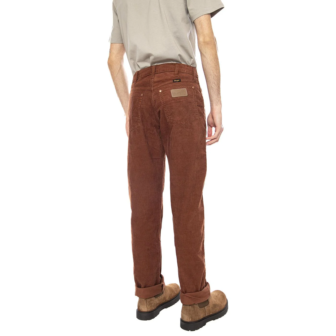 13MWZ Wrangler Brown - Pantaloni Uomo Marroni Uomo WRANGLER - Image 3