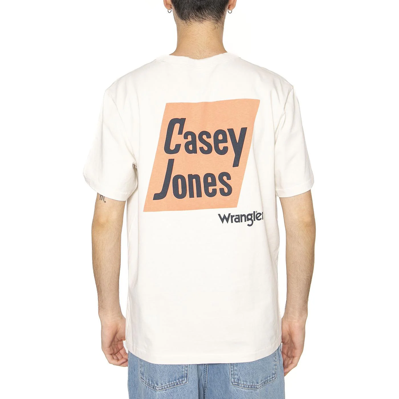CJ Graphic Tee Vintage White - Maglietta Girocollo Uomo Bianca  Uomo WRANGLER - Image 2
