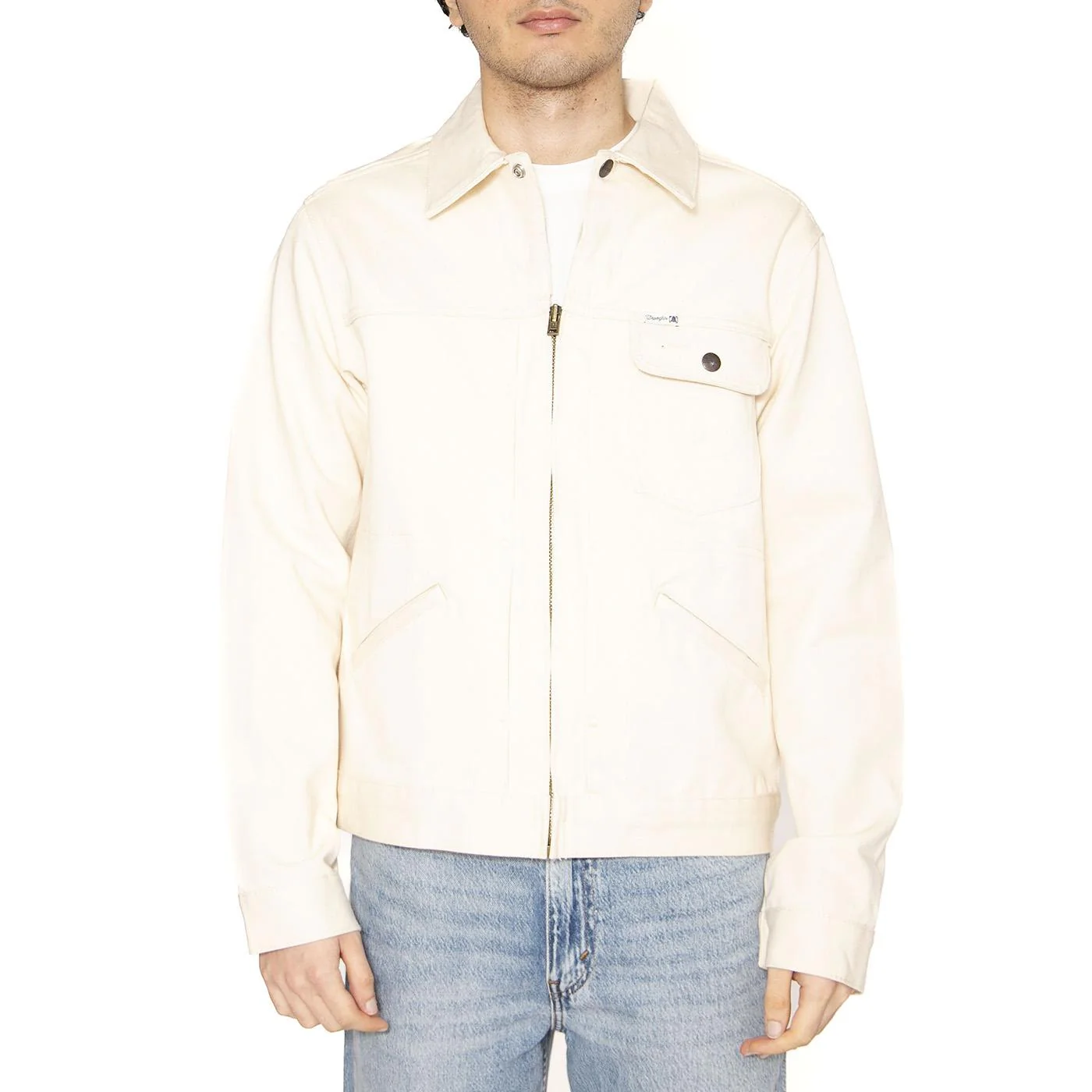 Embroidered Jacket Ecru - Giacca Uomo Bianca  Uomo WRANGLER - Image 2