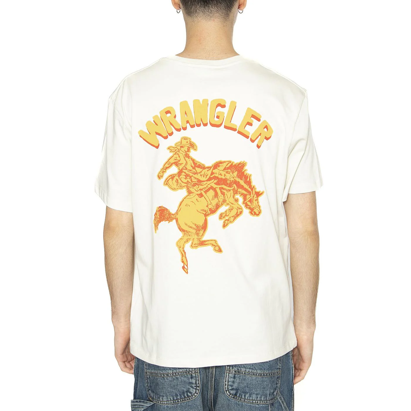 Graphic Tee Vintage White - Maglietta Girocollo Uomo Bianca Uomo WRANGLER - Image 3