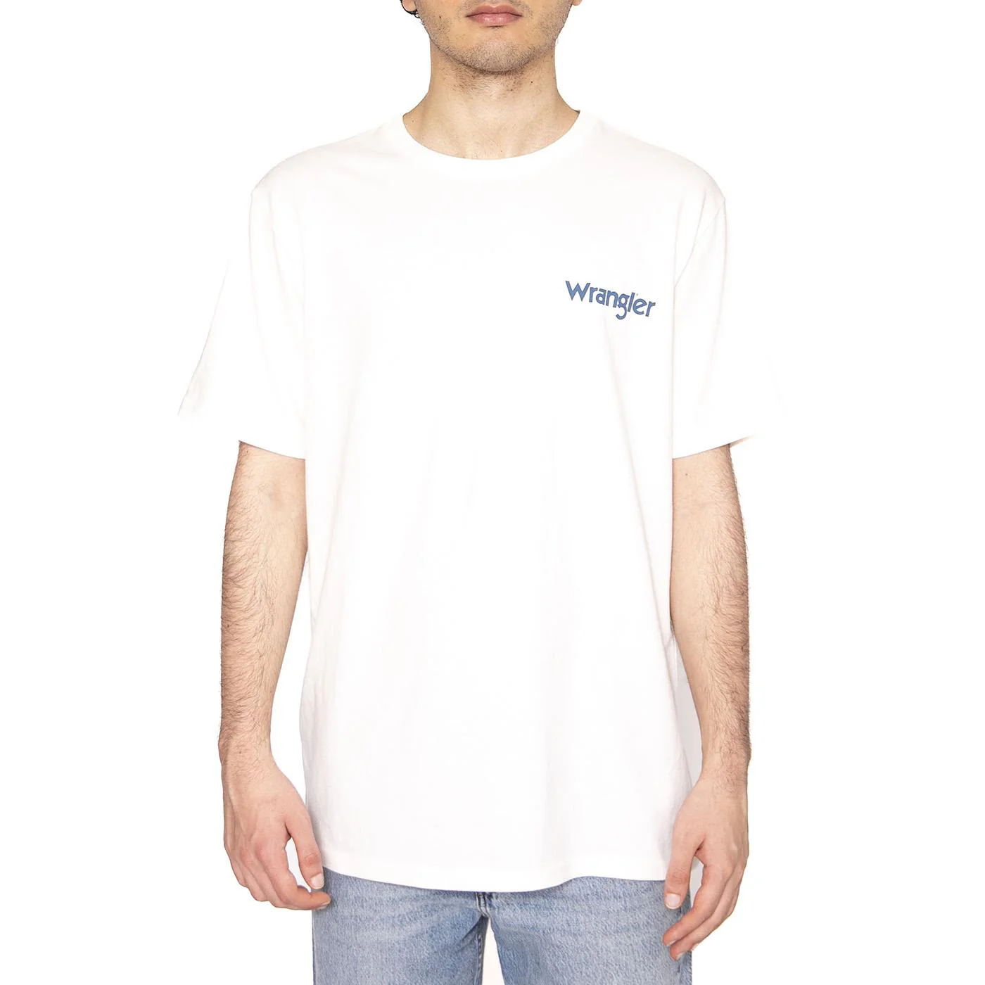 Graphic Tee Worn White - Maglietta Girocollo Uomo Bianca Uomo WRANGLER - Image 2