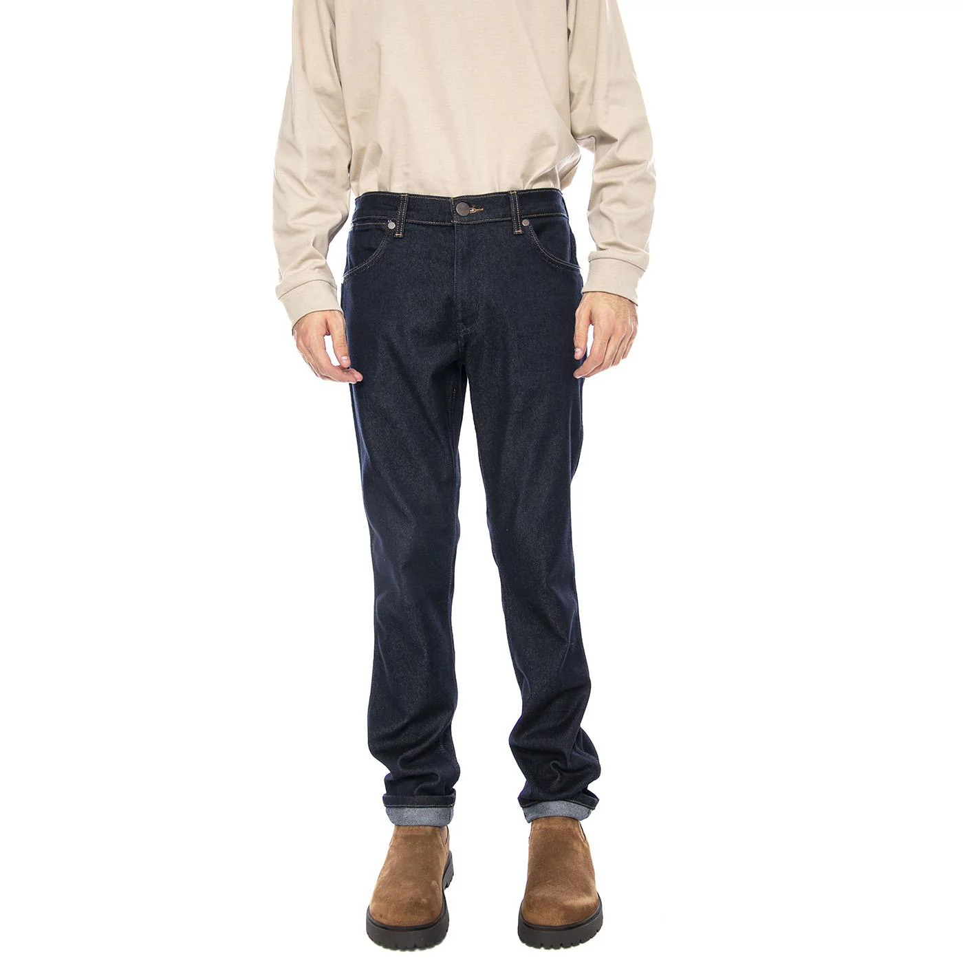 Greensboro Moonlight Rinse Blue - Pantaloni Denim Jeans Uomo Blu Uomo WRANGLER - Image 2