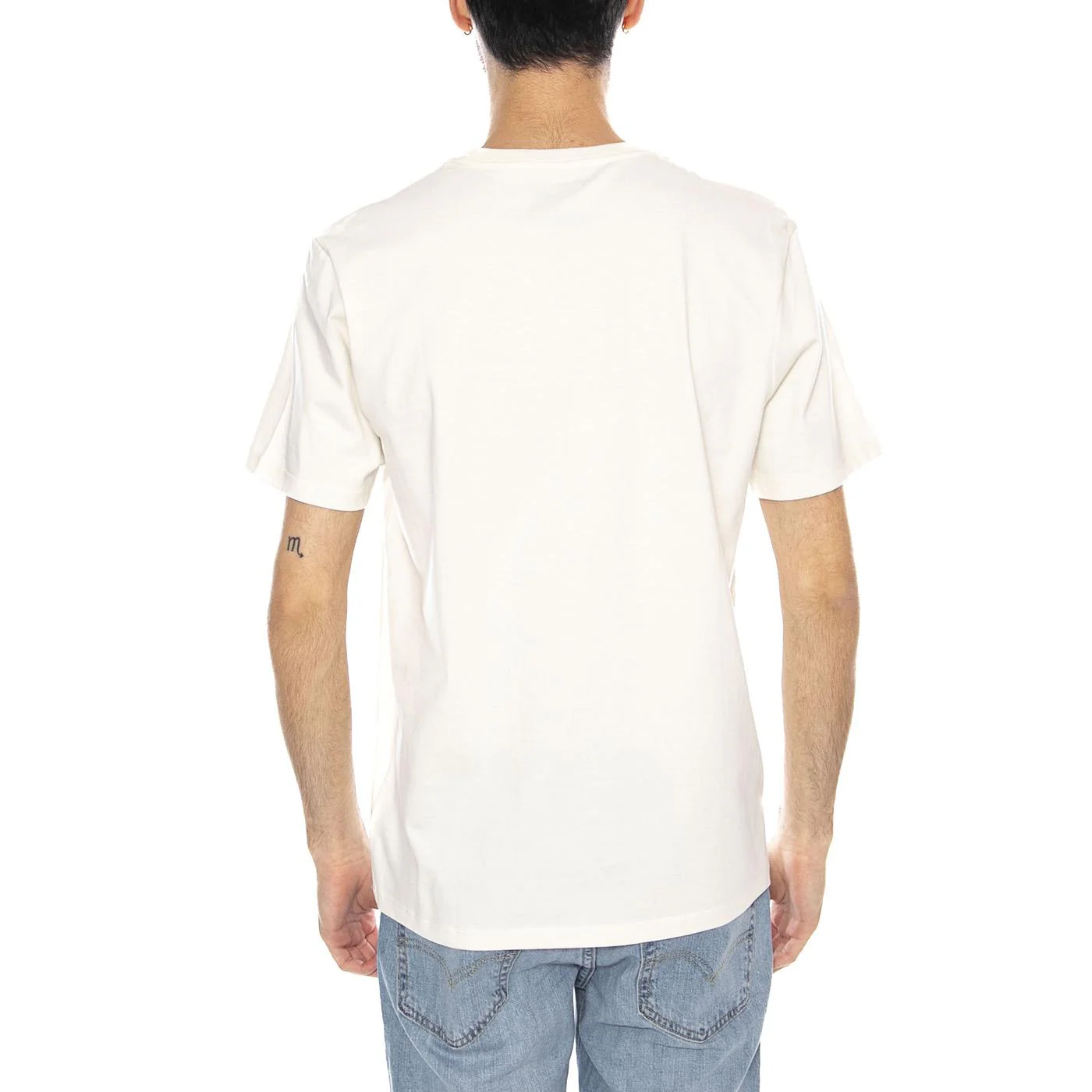 Keep On Runnin Tee Marshmallo W - Maglietta Girocollo Uomo Beige  Uomo WRANGLER - Image 3
