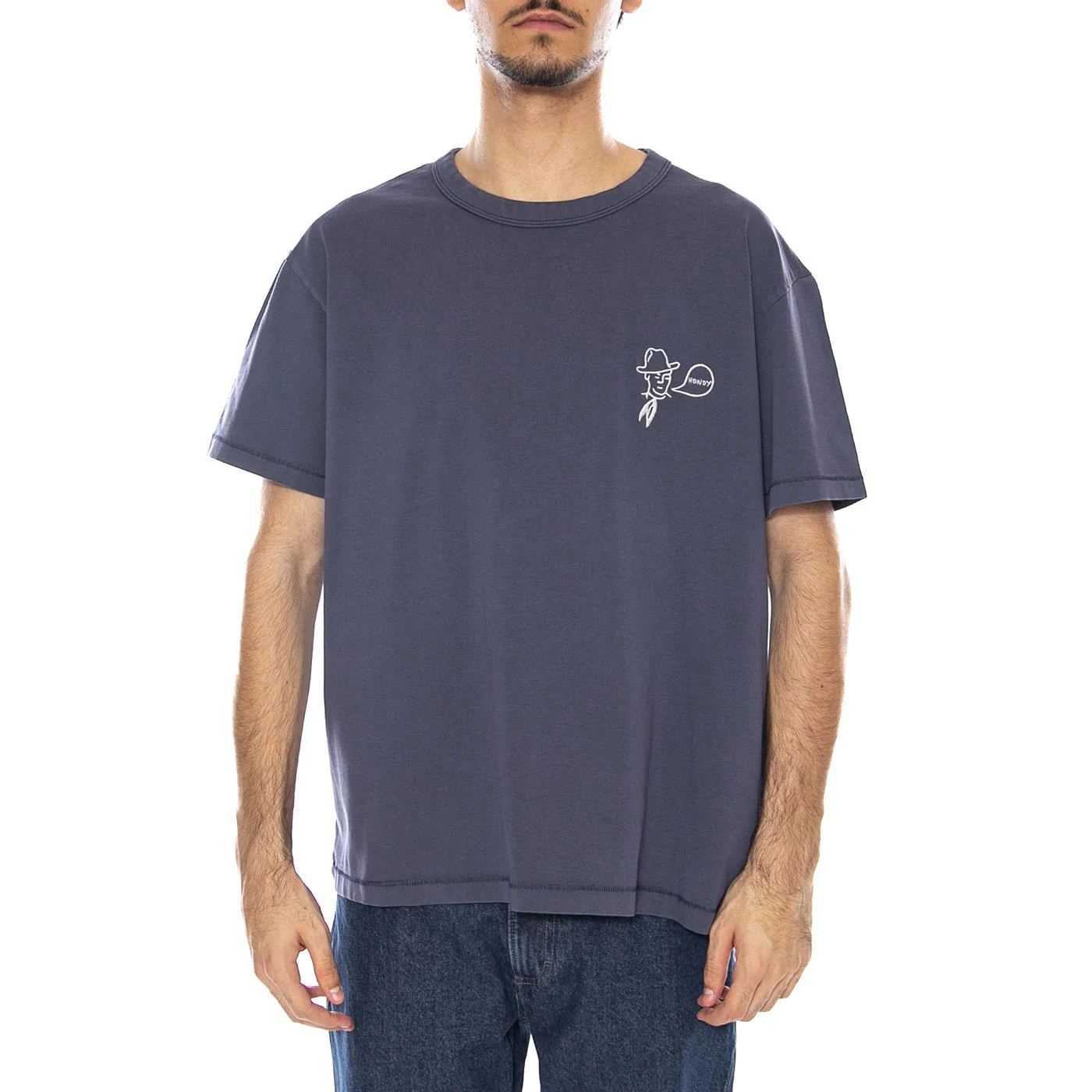 Rodeo Ben Tee Navy - Maglietta Girocollo Uomo Blu Navy Uomo WRANGLER - Image 2