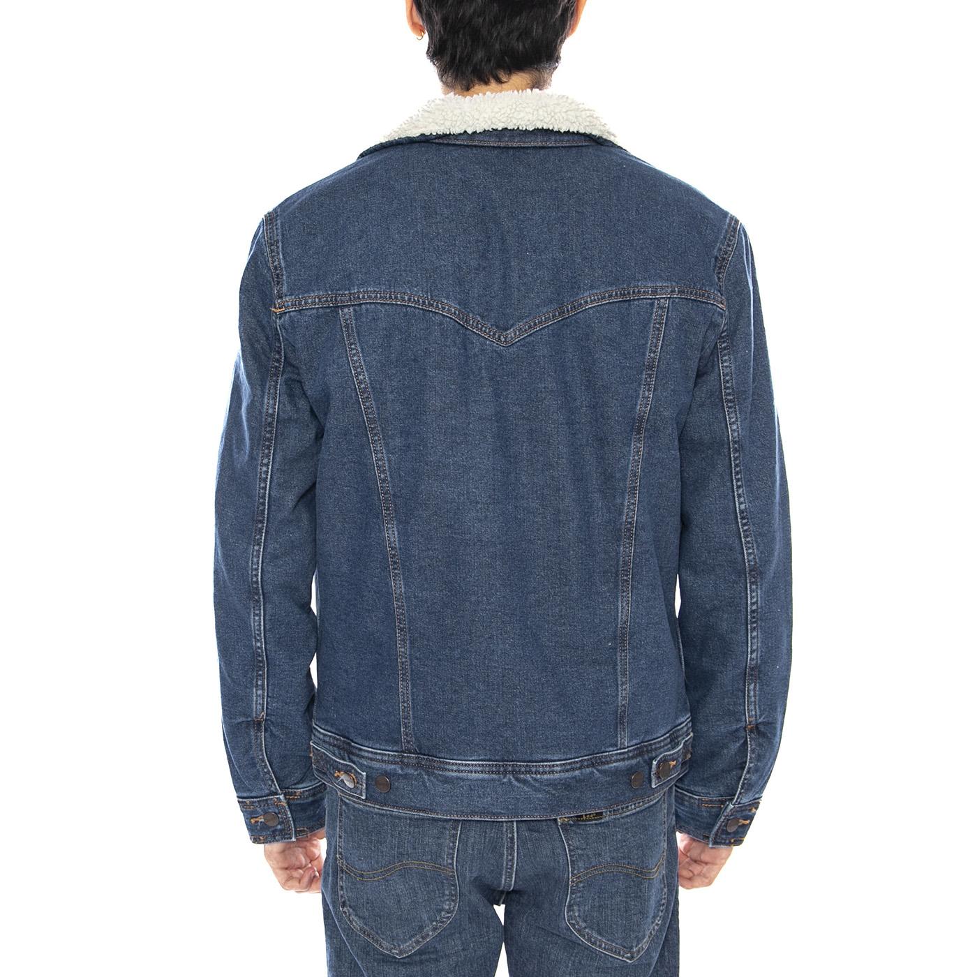 Sherpa Classic Jacket - Mid Stone Wrangler - Giacca Denim Jeans Uomo Blu  Uomo WRANGLER - Image 3