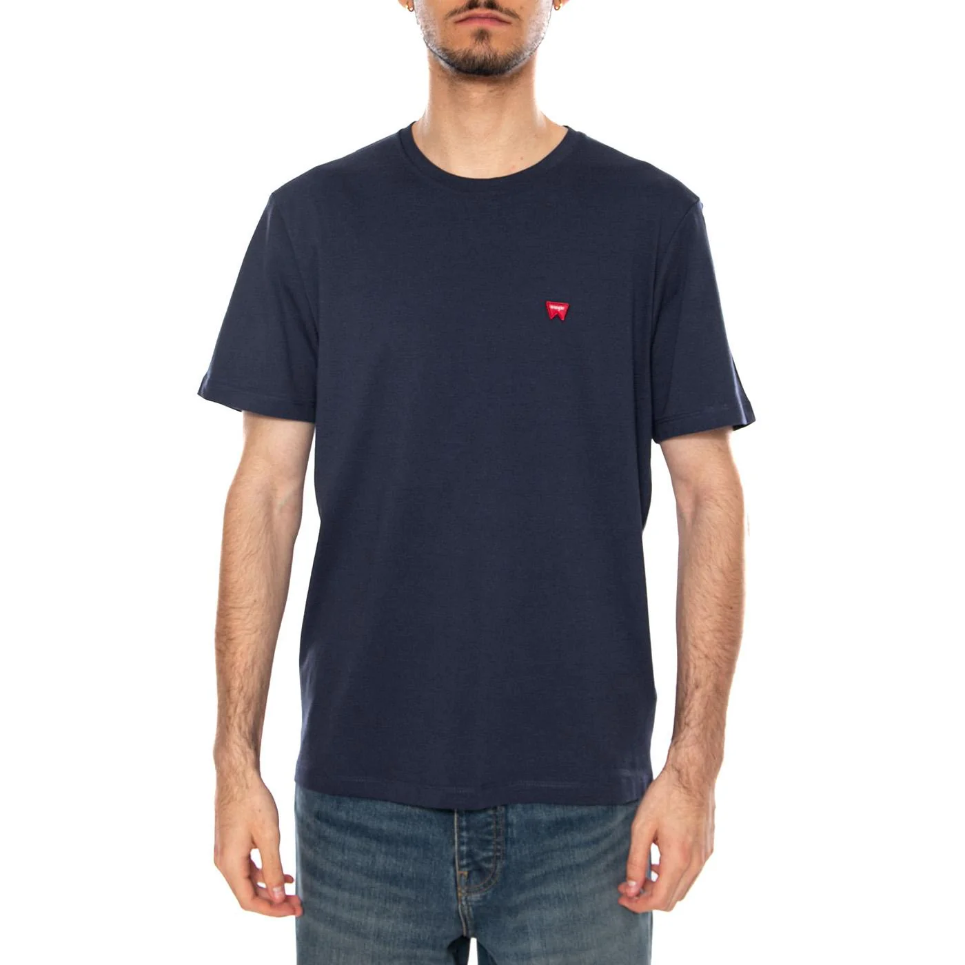 Sign Off Tee Navy - Maglietta Girocollo Uomo Blu  Uomo WRANGLER - Image 4