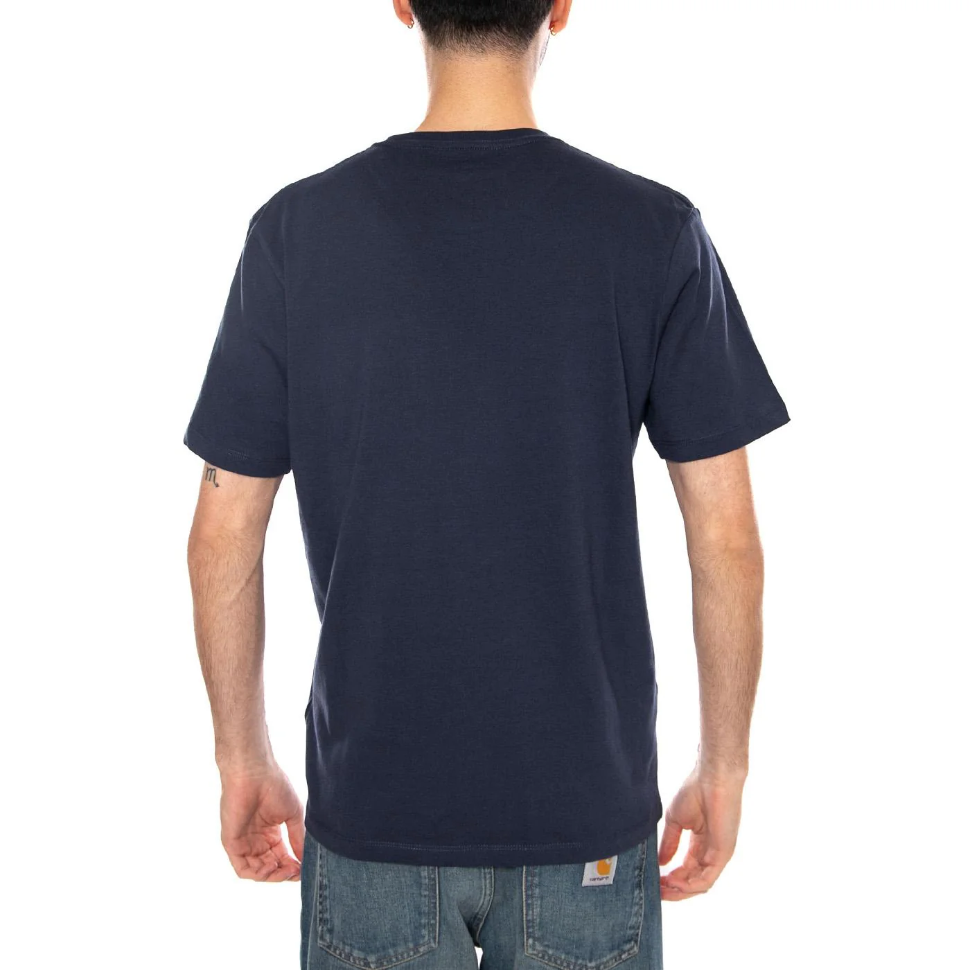 Sign Off Tee Navy - Maglietta Girocollo Uomo Blu  Uomo WRANGLER - Image 6