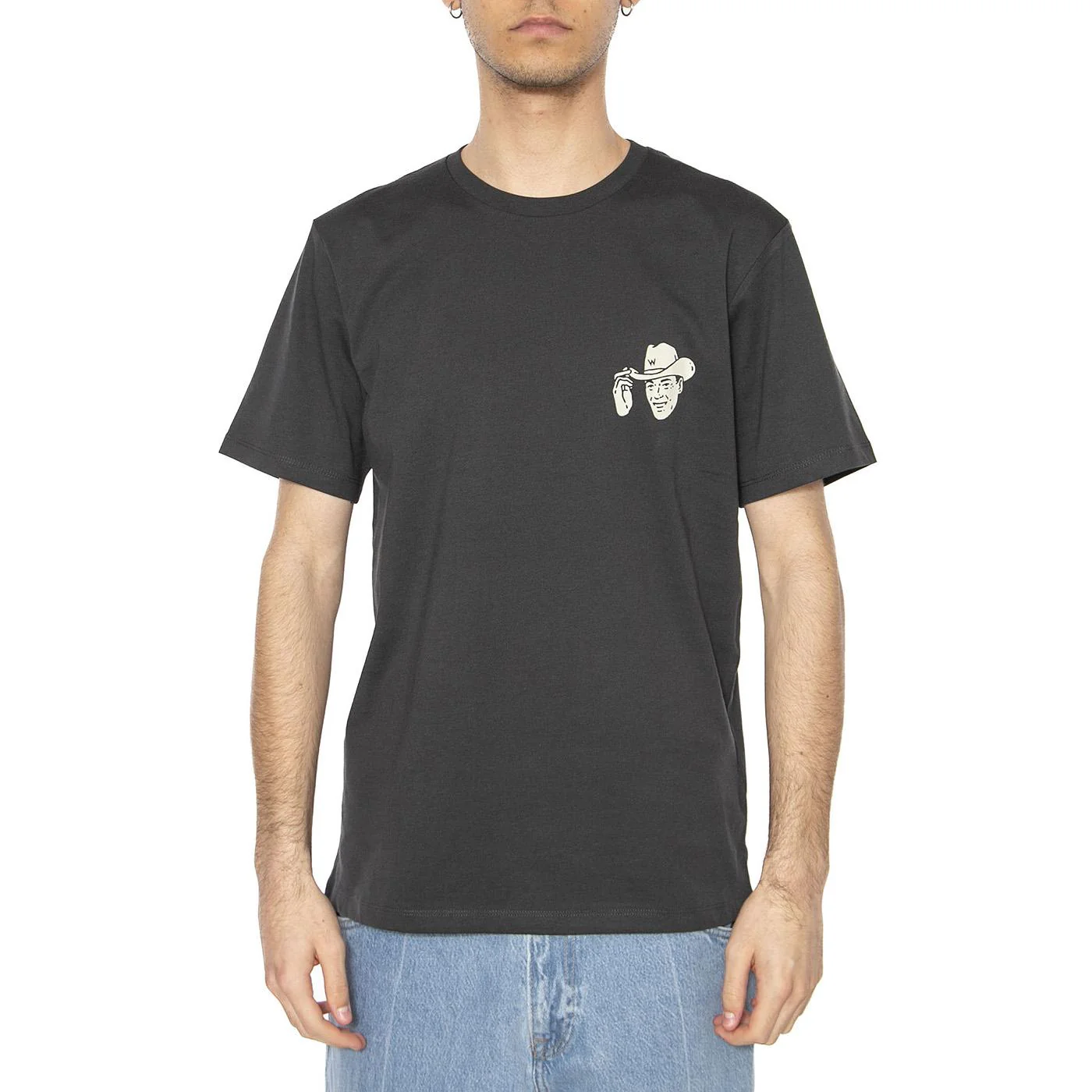 Small Graphic Tee Faded Black - Maglietta Girocollo Uomo Nera Uomo WRANGLER - Image 2