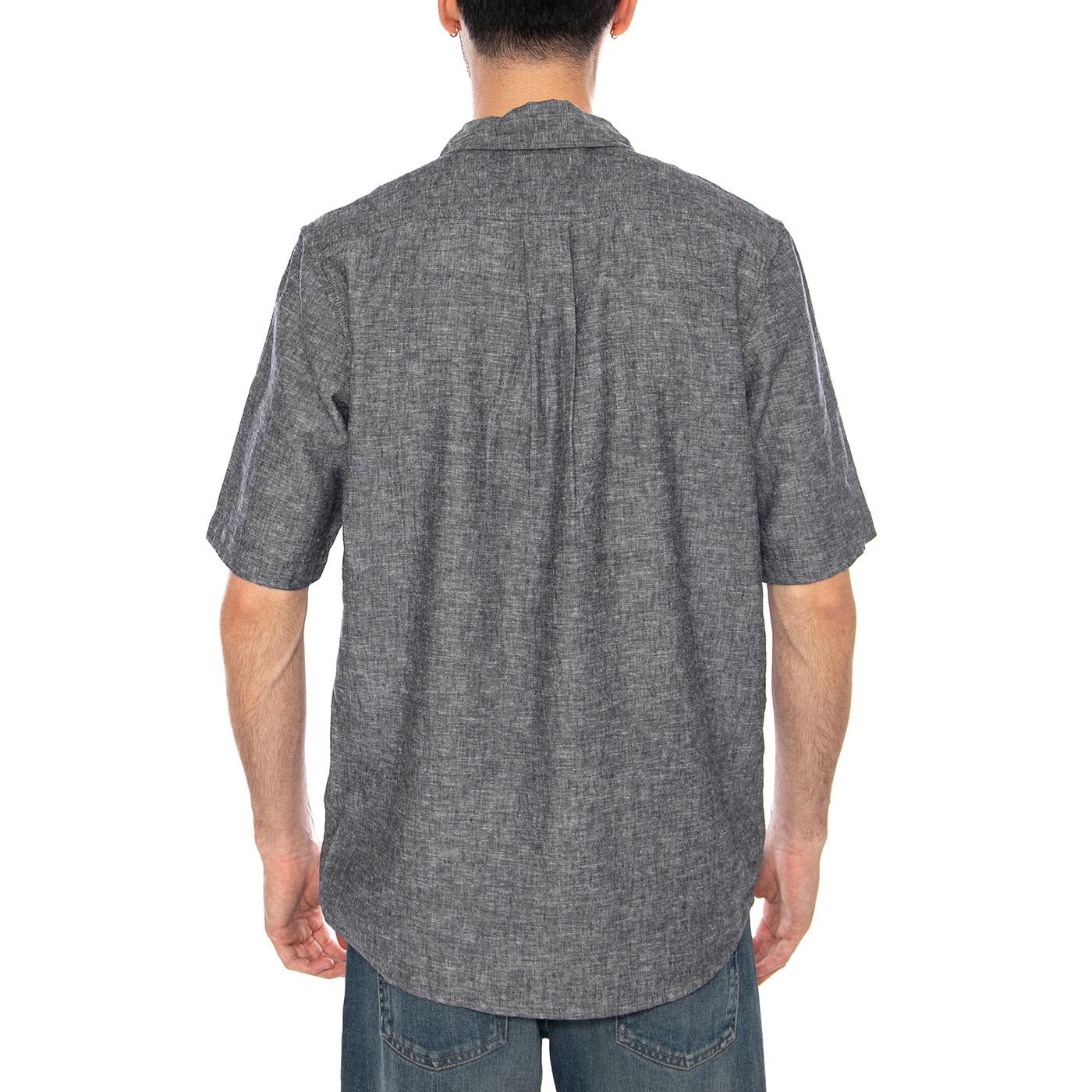 SS 1 PKT SHIRT DARK NAVY - Camicia Maniche Corte Uomo Blu Scuro  Uomo WRANGLER - Image 3
