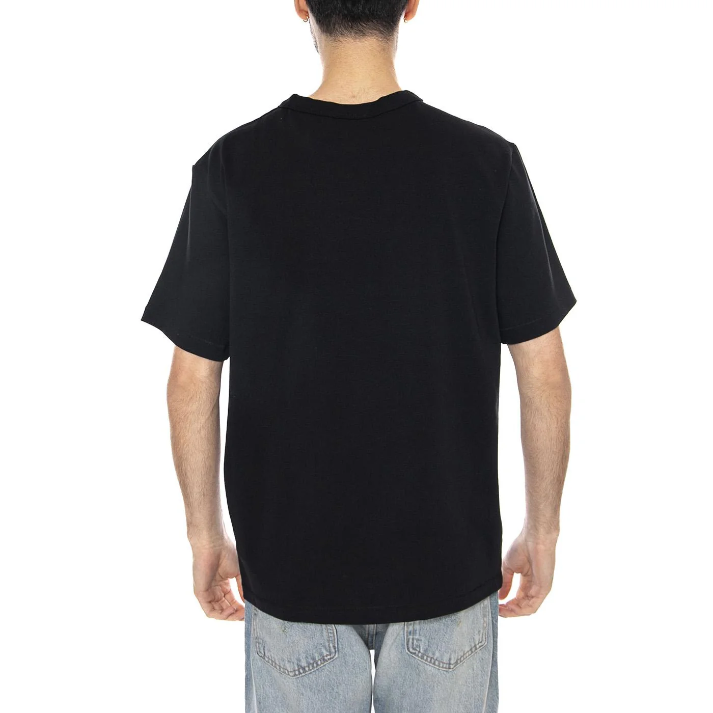 SS Solid Tee Black - Maglietta Girocollo Uomo Nera  Uomo WRANGLER - Image 6