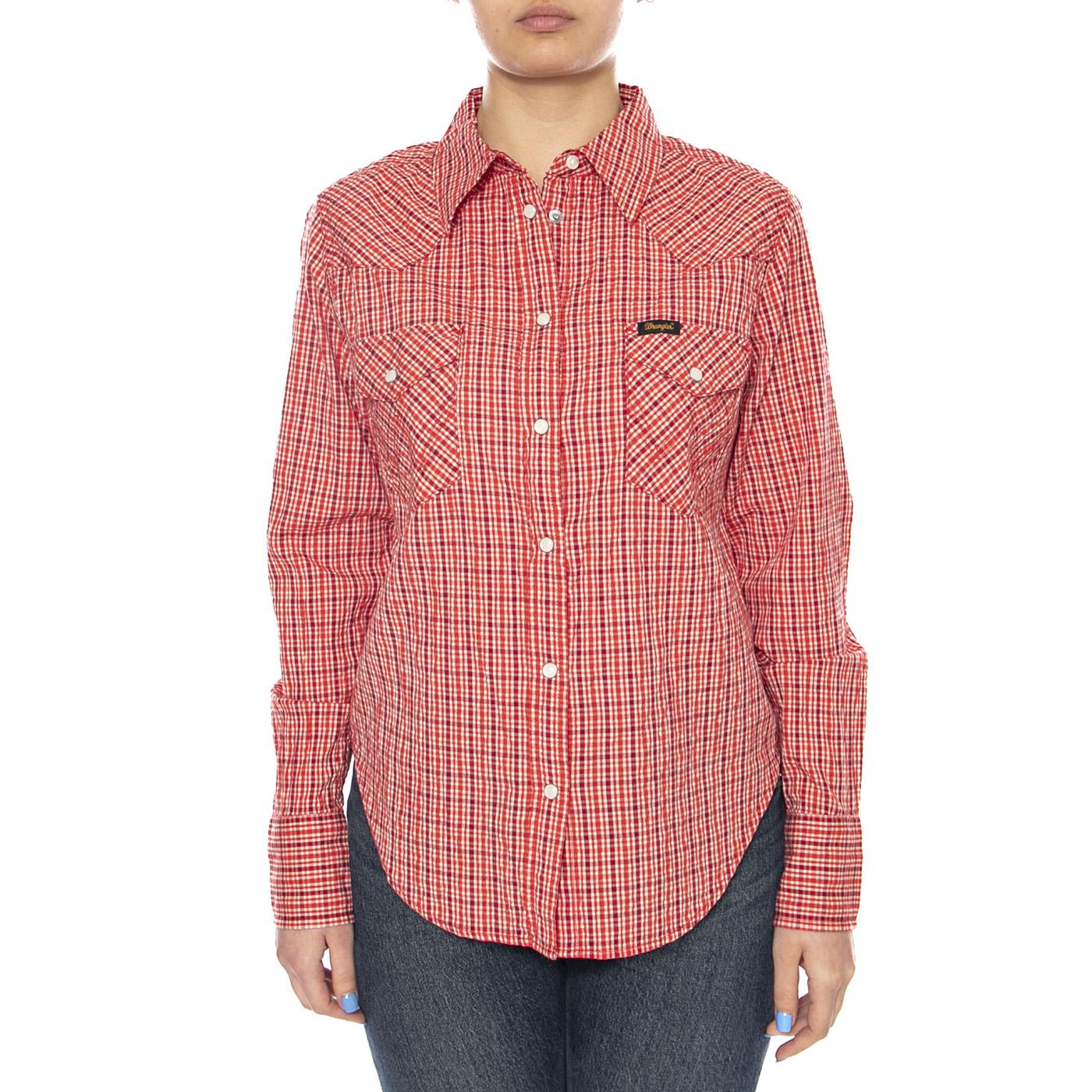 WESTERN SHIRT FLAME SCARLET RED - Camicia Donna Rossa  Donna WRANGLER - Image 2